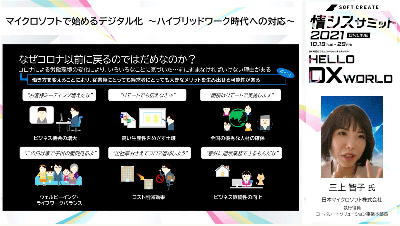 マイクロソフトで始めるデジタル化～ ハイブリッドワーク時代への対応 ～