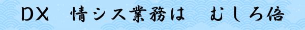 DX　情シス業務は　むしろ倍