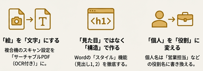 AI-Ready化(AIにとっての「プロトコル」を合わせる作業例)