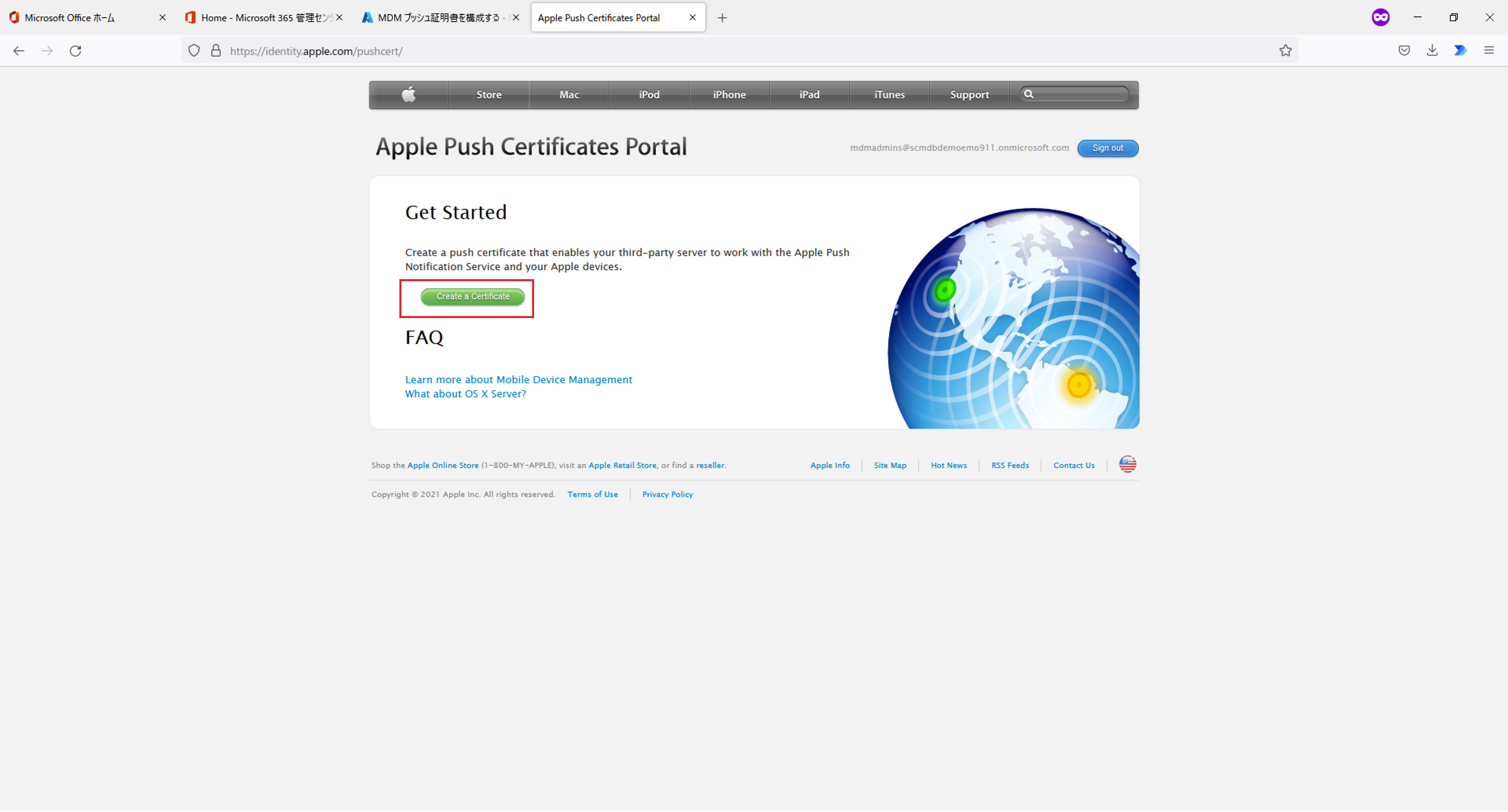 Create Certificate