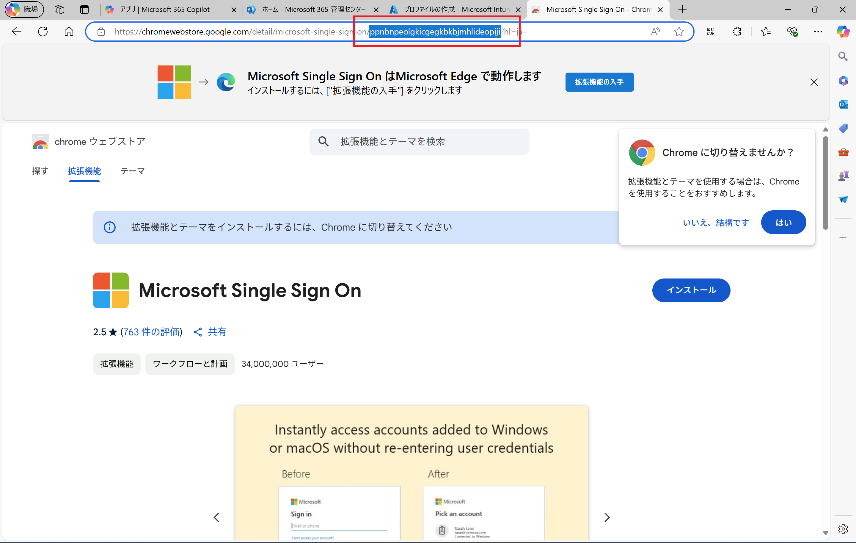 Microsoft Single Sign On