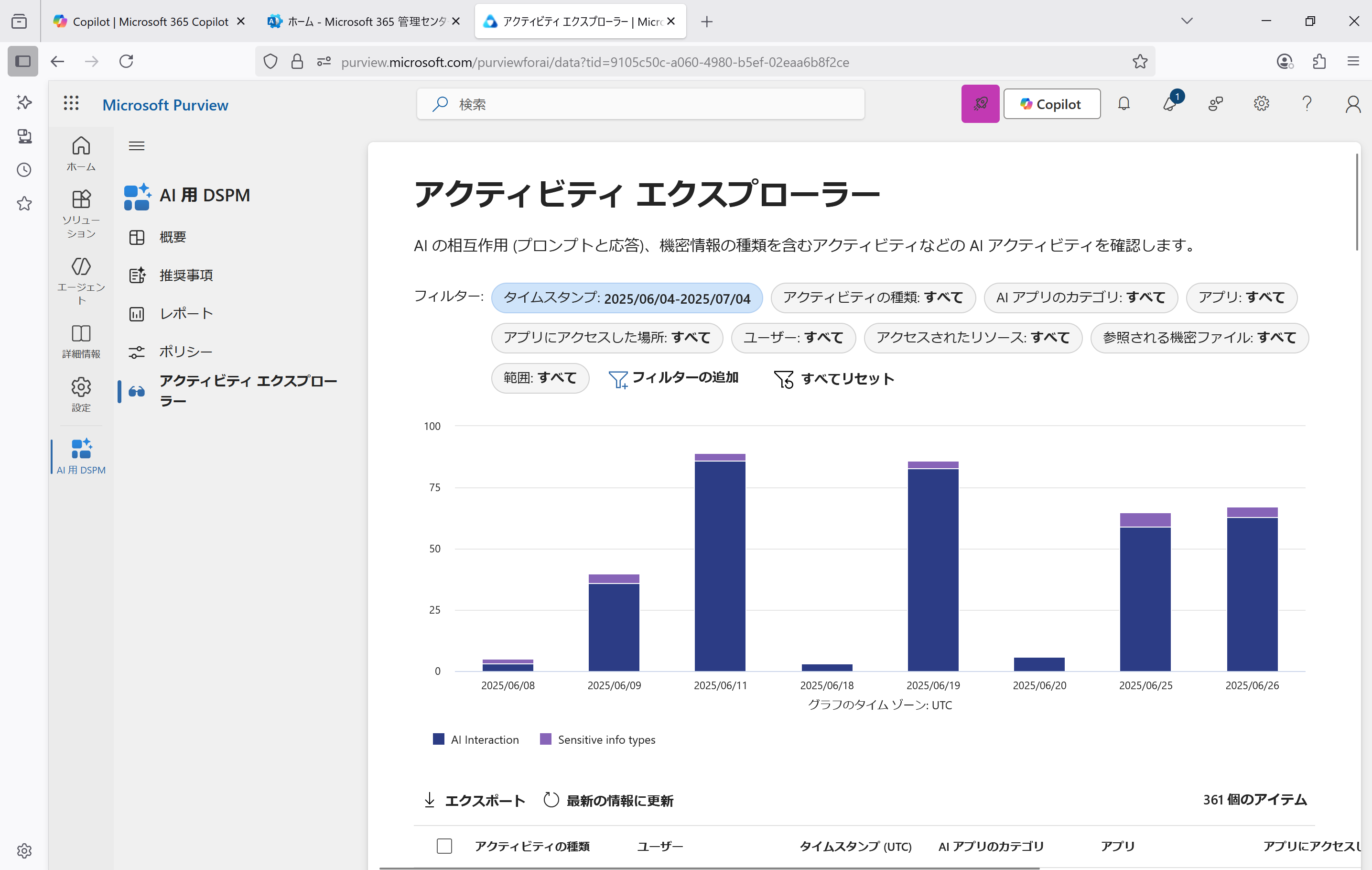フィルター機能