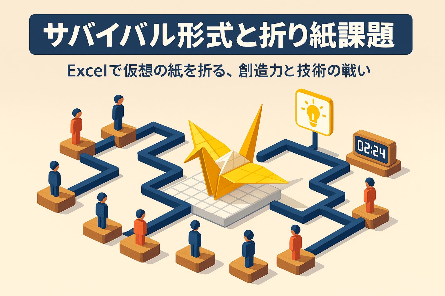 最終課題のテーマは折り紙