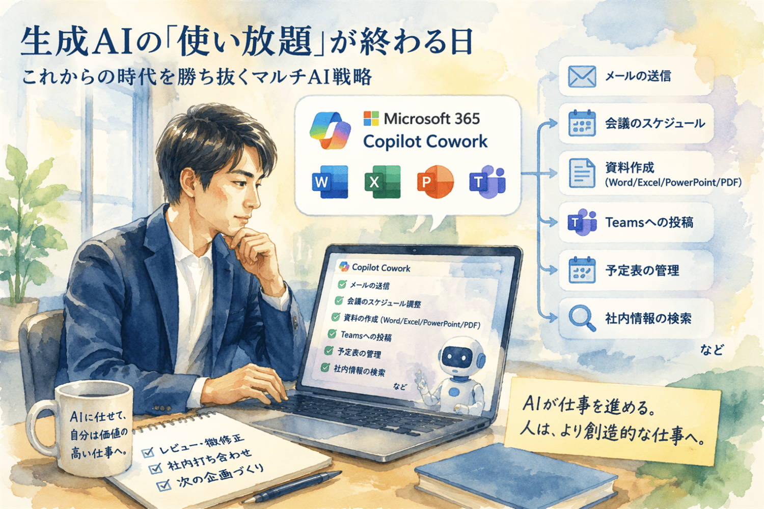 生成AIの「使い放題」が終わる日
