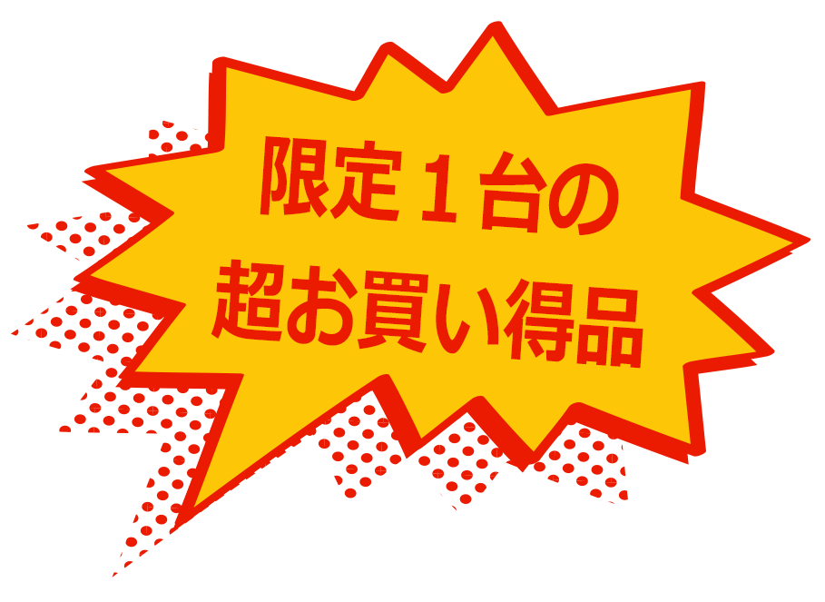 限定１台の超お買い得品